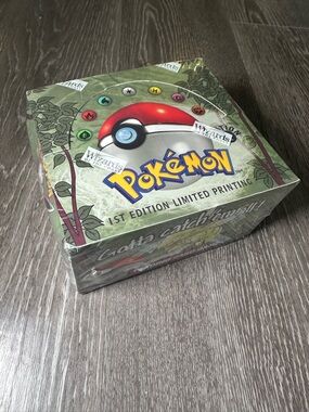 Pokemon 1999 Sealed 1st Edition Unopened Green Wing Variant Novelty Box. Proxy.